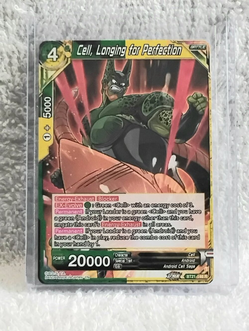 5/$20 Mint 2023 Cell, Longing for Perfection Dragon Ball Super R Card BT21_146!!